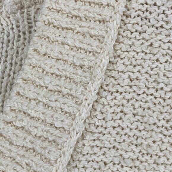 EILEEN FISHER Sweater S Organic Cotton Boucle Boxy Cardigan Button Up Off White - Picture 7 of 12